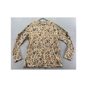 Poncho Outdoors T-Shirt Men's XXL Duck Camo Long Sleeve Pocket Recycled Blend